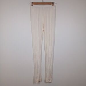 Terramar Thermasilk Pants Women Small Ivory Silk Base Layer Thermal Ski